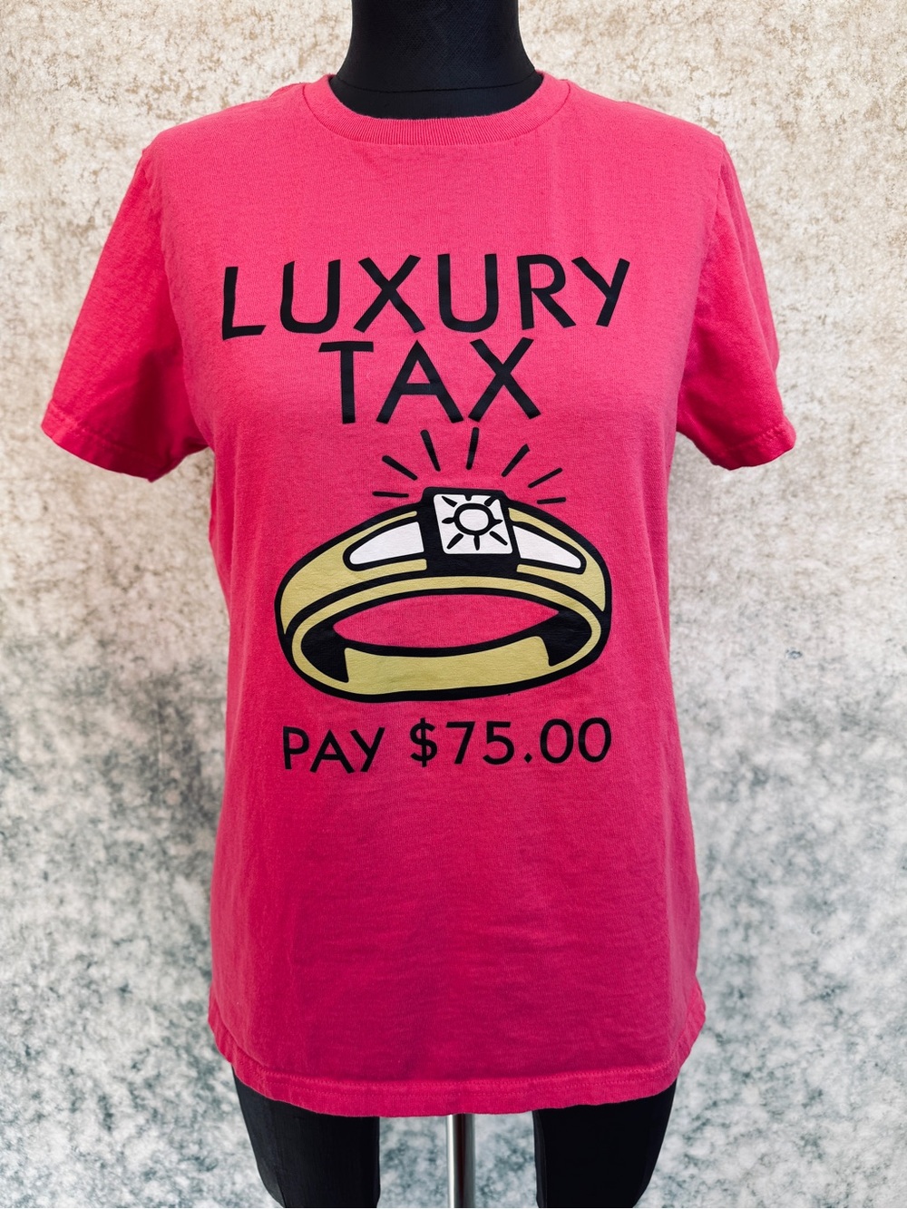 Monopoly Luxury Tax Shirt - Hot Pink - M